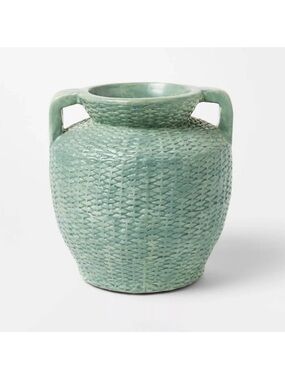 Large Woven Texture Ceramic Vase Threshold designed with Studio McGee